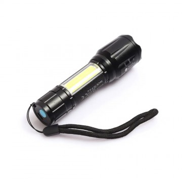 Gold Silver GS-515 Usb Rechargeable Metal Flashlight (9213834051549)